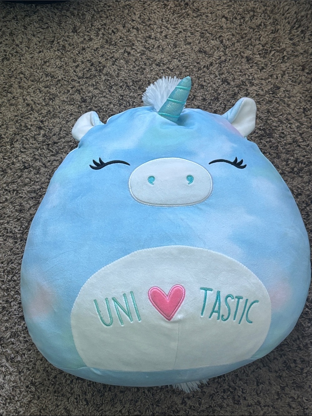 Plush Uni-Tastic Blue Unicorn Squishmallow